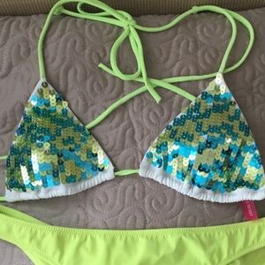 Victoria's Secret Sequin Bikini Top